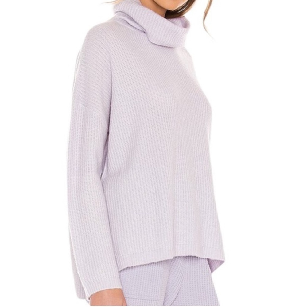 Splendid wool blend Funnel Neck Sweater pastel lavender size XS loungewear